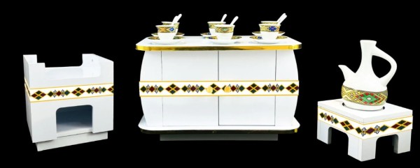 Traditional COFFE table REKEBOT SET medium size