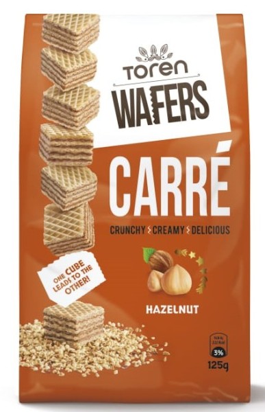 TOREN WAFERS CARRE HAZELNUT CREAM WAFER 125 GR 1 * 24