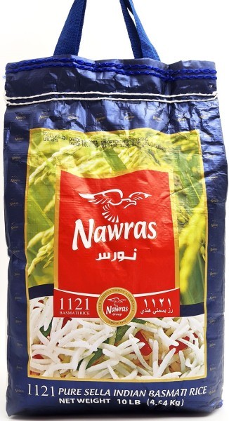 NAWRAS INDISK BASMATI RIS 4.5 KG X 8 STK / bag