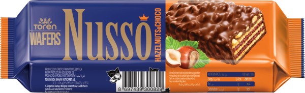 NUSSO MILK CHOCOLATE COATED WAFER WITH HAZELNUT 38 GR 24 * 6