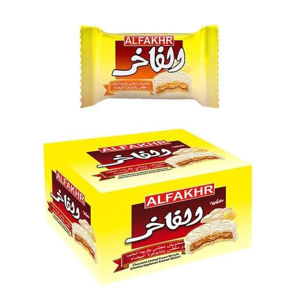 alFakhr Sandwich White Chocolate 12 Stk x 12 Kartong