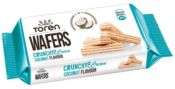 TOREN WAFERS COCONUT CREAM WAFER 55 GR 24 * 6