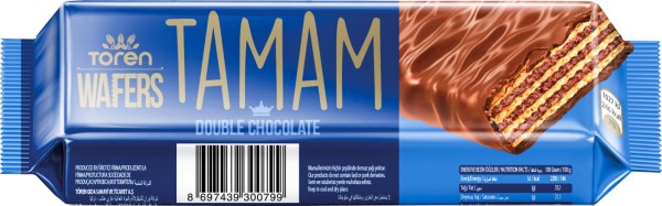 TAMAM MILK CHOCOLATE COATED WAFER WITH HAZELNUT CREAM 42 GR 24 * 6