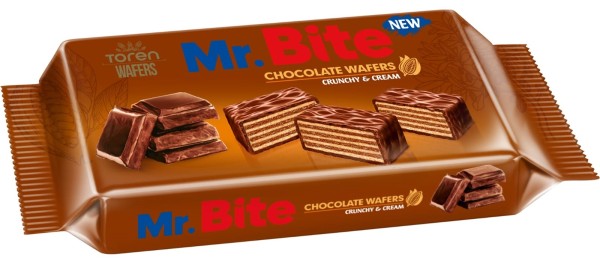 MR.BITE MILK CHOCOLATE COATED WAFER WITH COCOA CREAM 38 GR 24 * 6