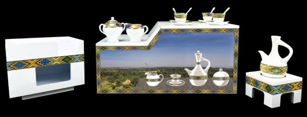 Traditional COFFE table REKEBOT SET Large size