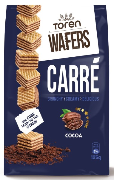 TOREN WAFERS CARRE COCOA CREAM COCOA WAFER 125 GR 1 * 2